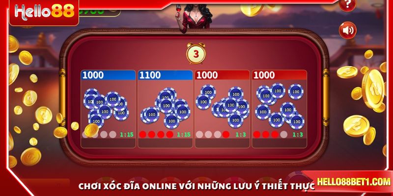 Chơi xóc đĩa online an toàn với những lưu ý thiết thực