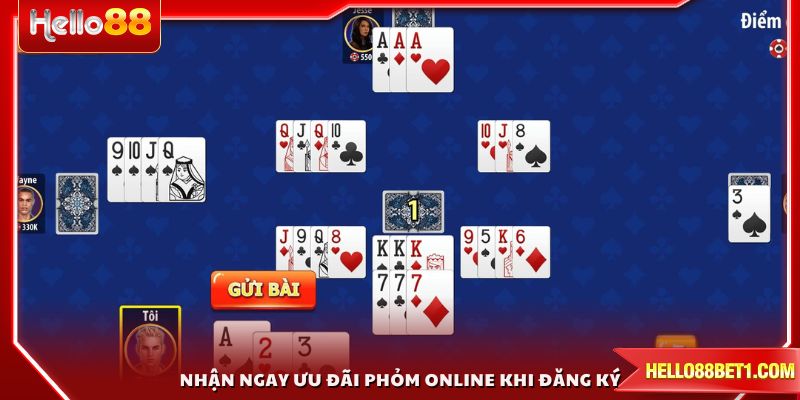 Nhận ngay ưu đãi Phỏm online khi đăng ký