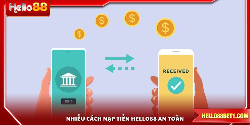 Nhiều cách nạp tiền HELLO88 an toàn cho người dùng