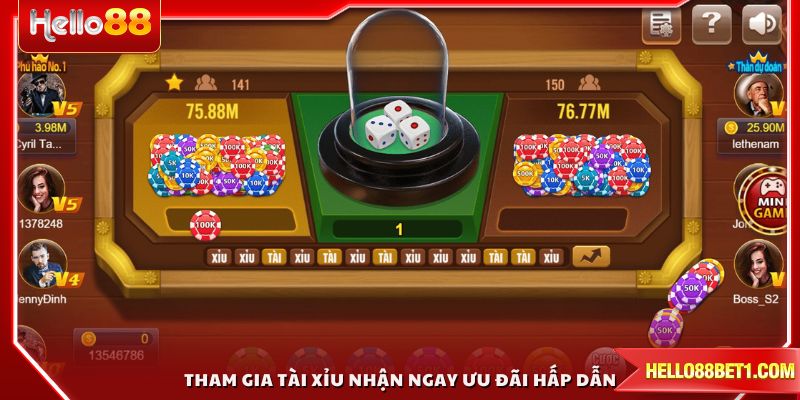 Tham gia Tài Xỉu nhận ngay ưu đãi hấp dẫn