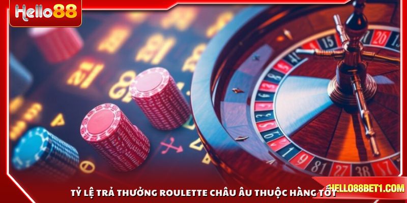 Tỷ lệ trả thưởng Roulette Châu Âu thuộc hàng tốt nhất thị trường